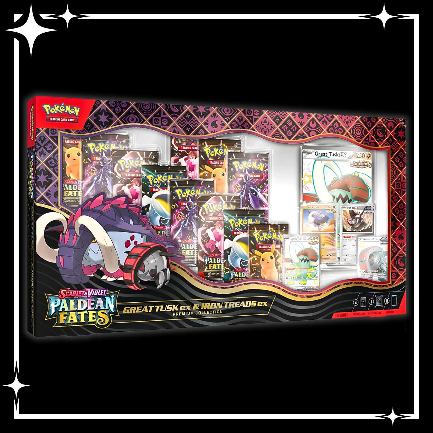 Pokémon TCG: Paldean Fates Great Tusk ex & Iron Treads ex Premium Collection