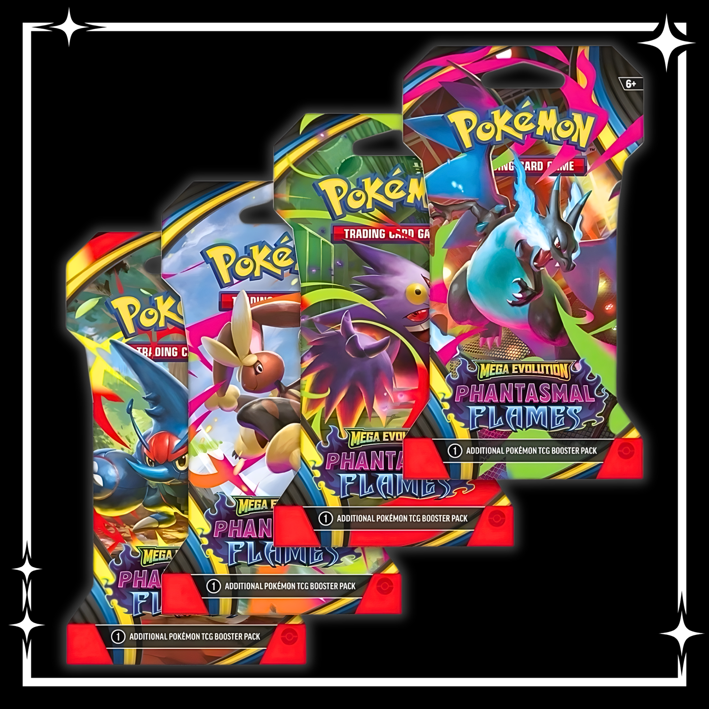 Pokémon TCG: Mega Evolution 2: Phantasmal Flames: Sleeved Booster