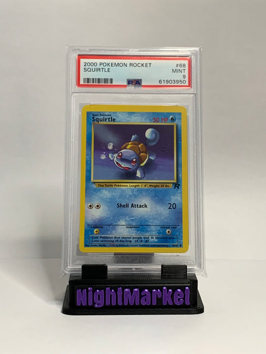 PSA 9 68/82 SQUIRTLE ROCKET