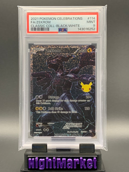PSA 9 Zekrom Celebrations EN #114