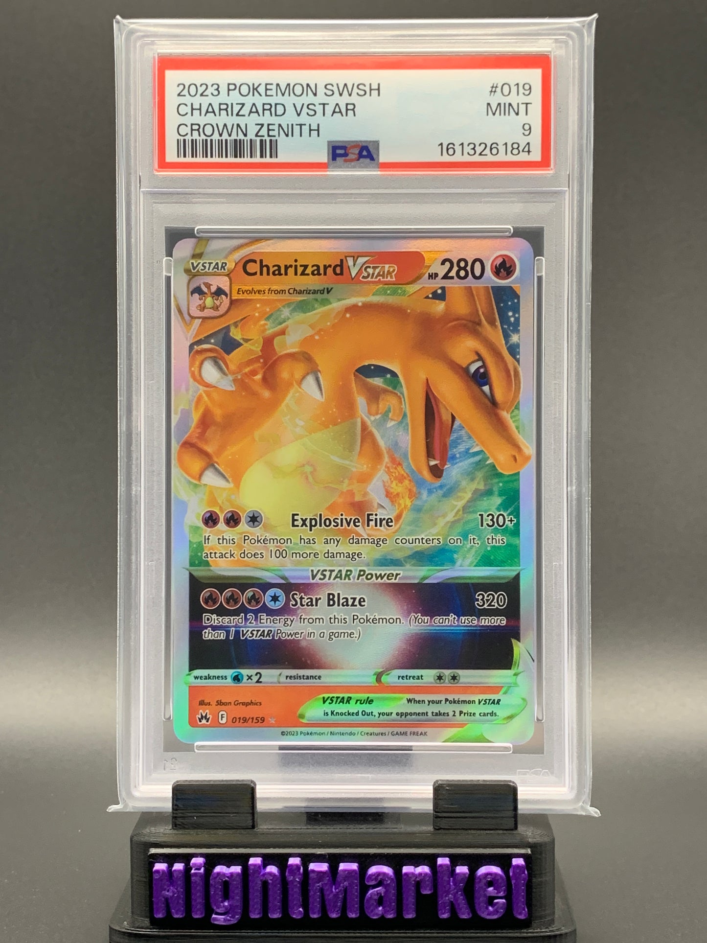PSA 9 Charizard VSTAR EN #019