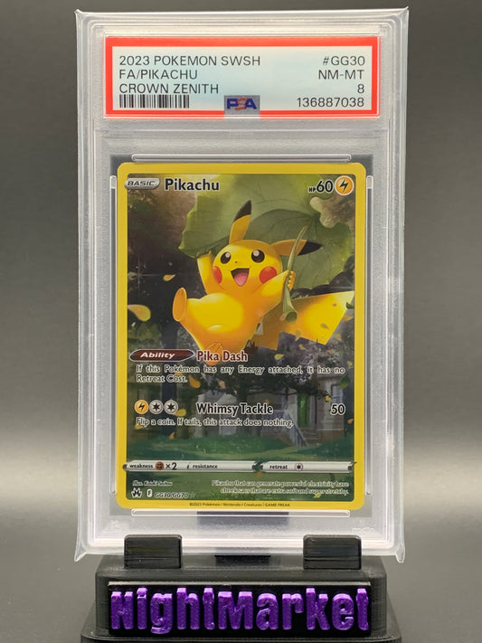 PSA 8 Pikachu EN #GG30