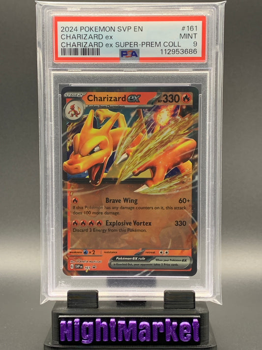 PSA 9 Charizard EX EN #161
