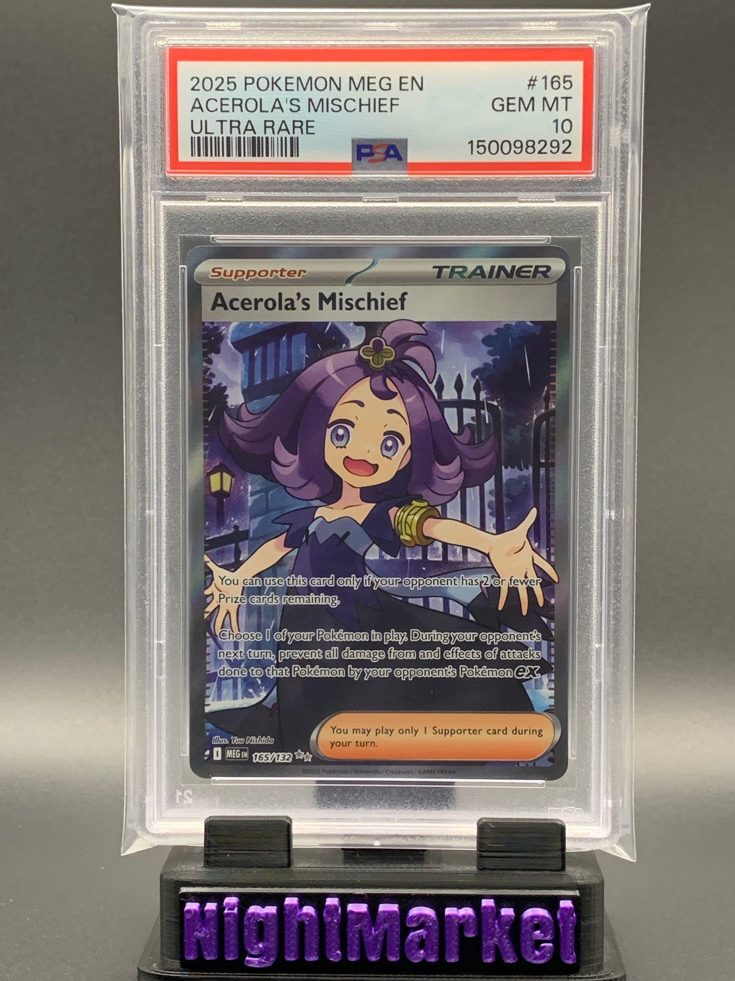 PSA 10 Acerola's Mischief EN #165