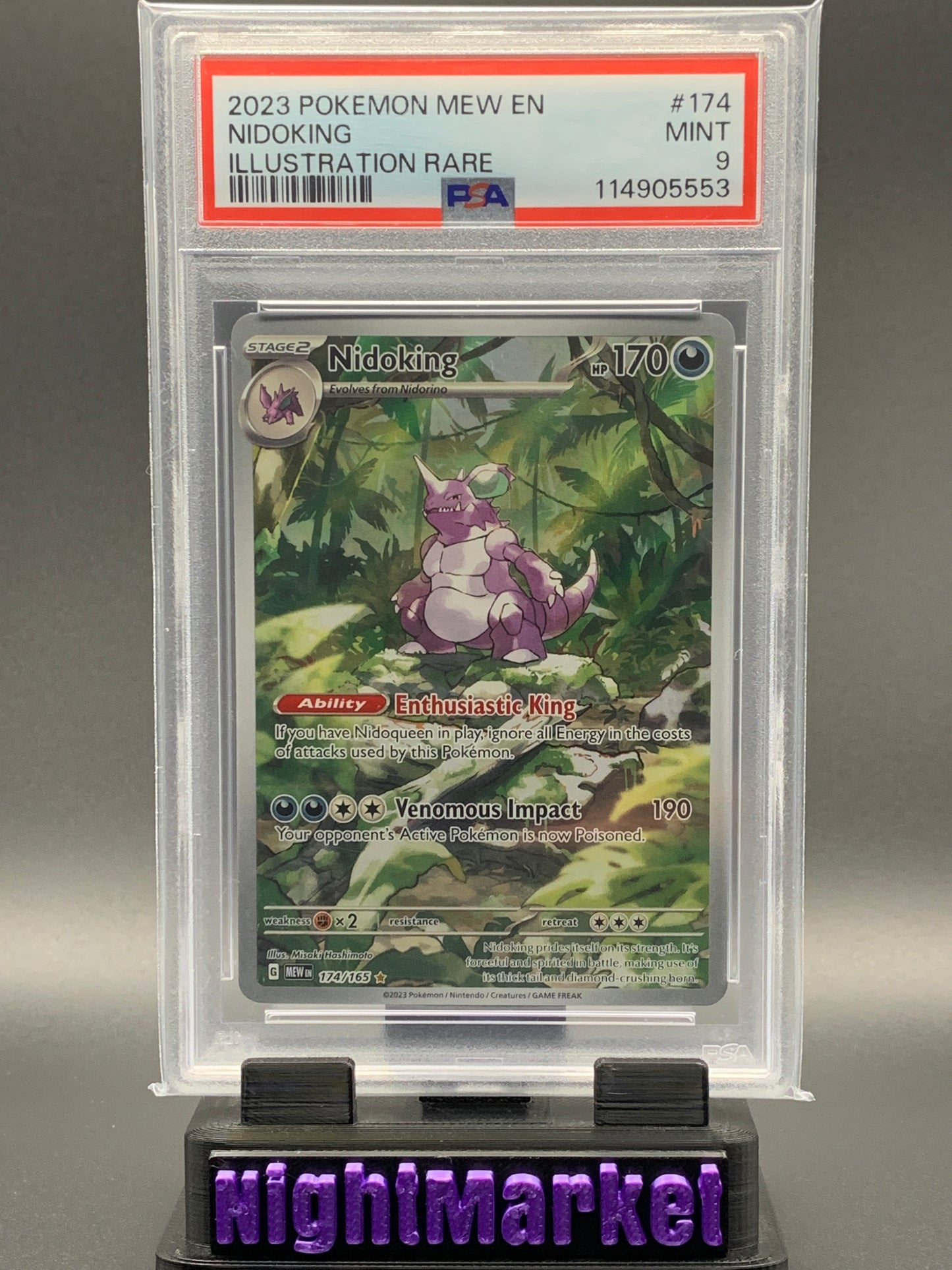 PSA 9 Nidoking EN #174