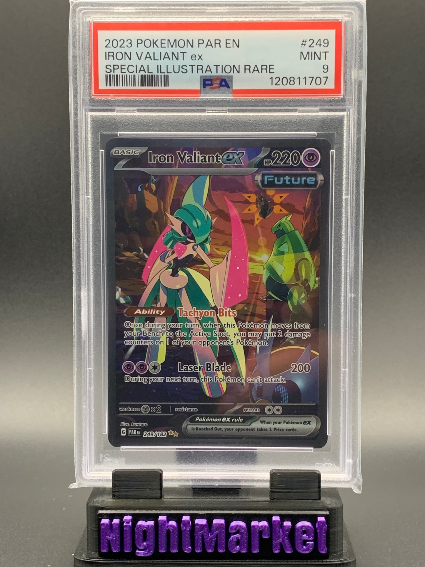 PSA 9 Iron Valiant EX EN #249