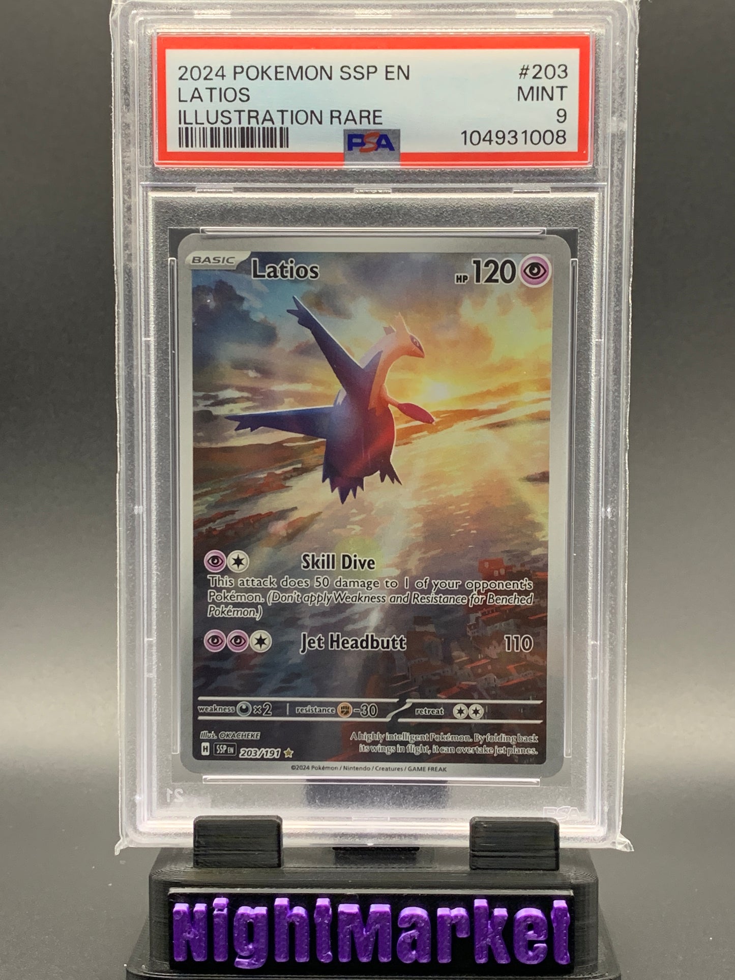 PSA 9 Latios EN #203