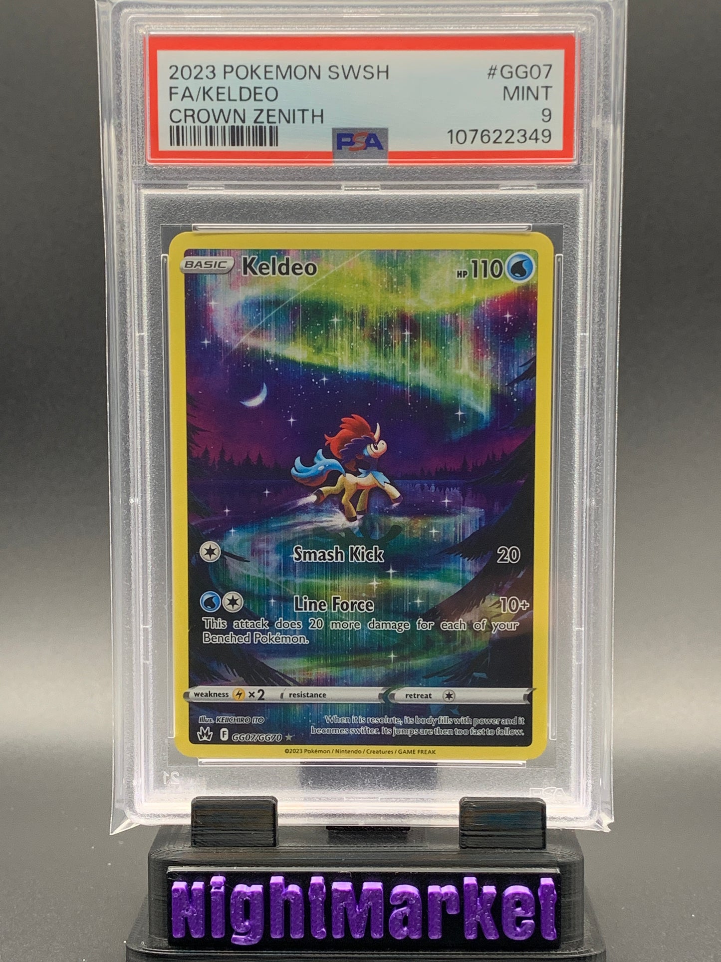 PSA 9 Keldeo EN #GG07