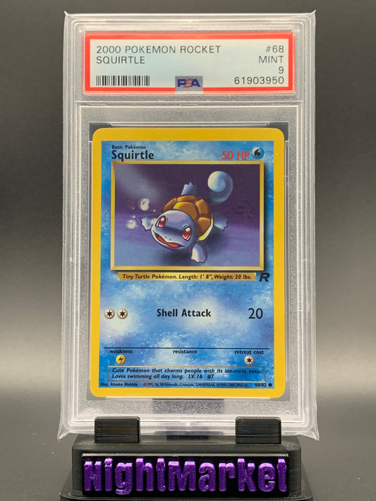 PSA 9 Squirtle Rocket EN #68