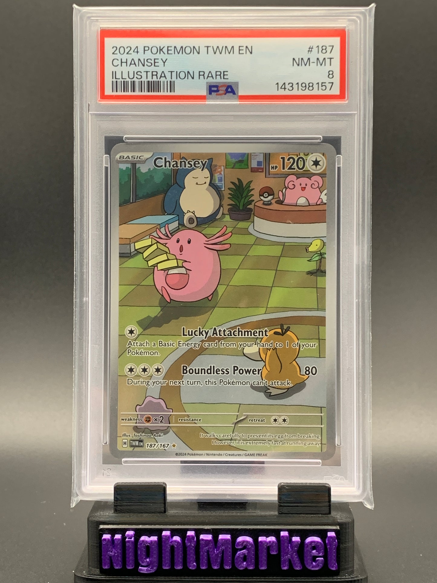 PSA 8 Chansey EN #187