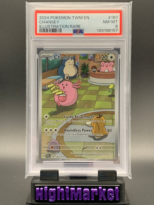PSA 8 Chansey EN #187