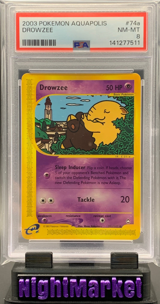 PSA 8 Drowzee EN #74a