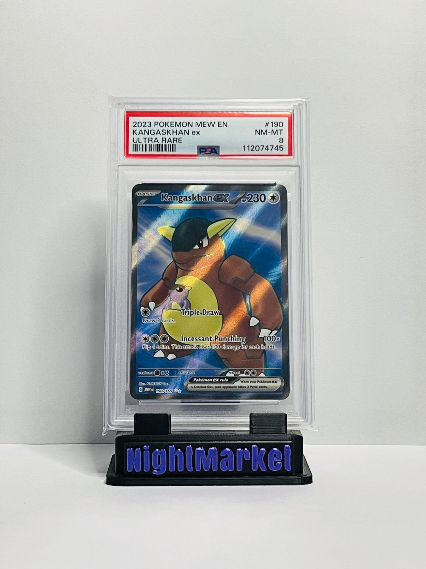 PSA 8 190/165 Kangaskhan EX