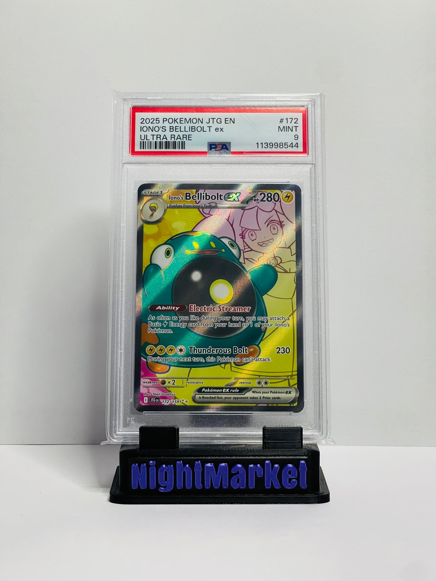PSA 9 172/159 Iono's Bellibolt EX