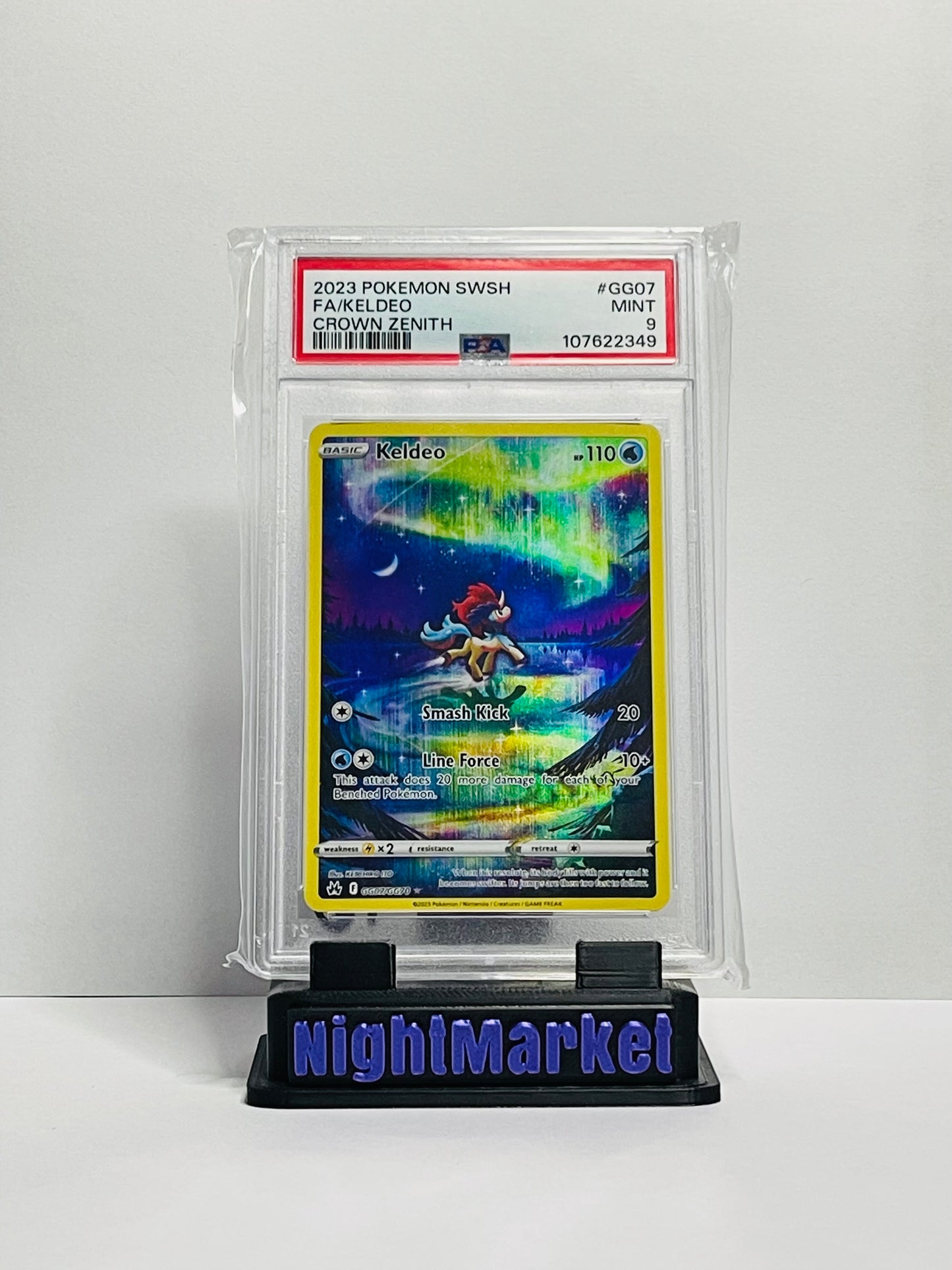 PSA 9 GG07/GG77 Keldeo