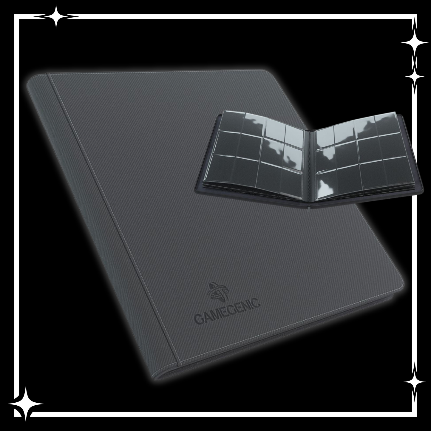 Binder: 24-Pocket: Zip-Up Album: Black