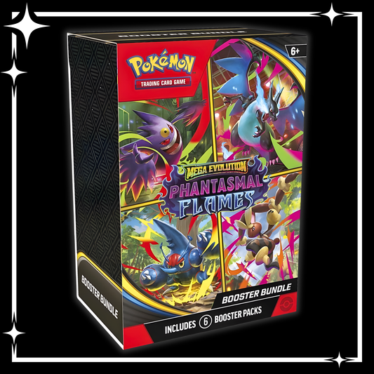 Pokémon TCG: Mega Evolution-Phantasmal Flames Booster Bundle (6 Packs)