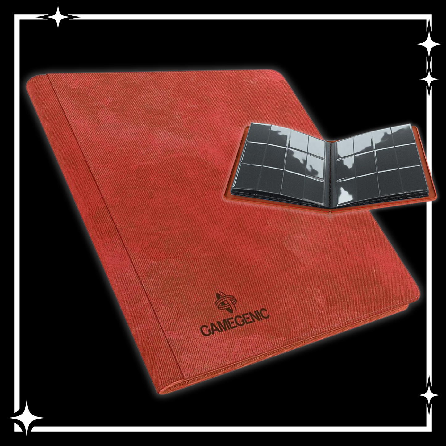 Binder: 24-Pocket: Zip-Up Album: Red