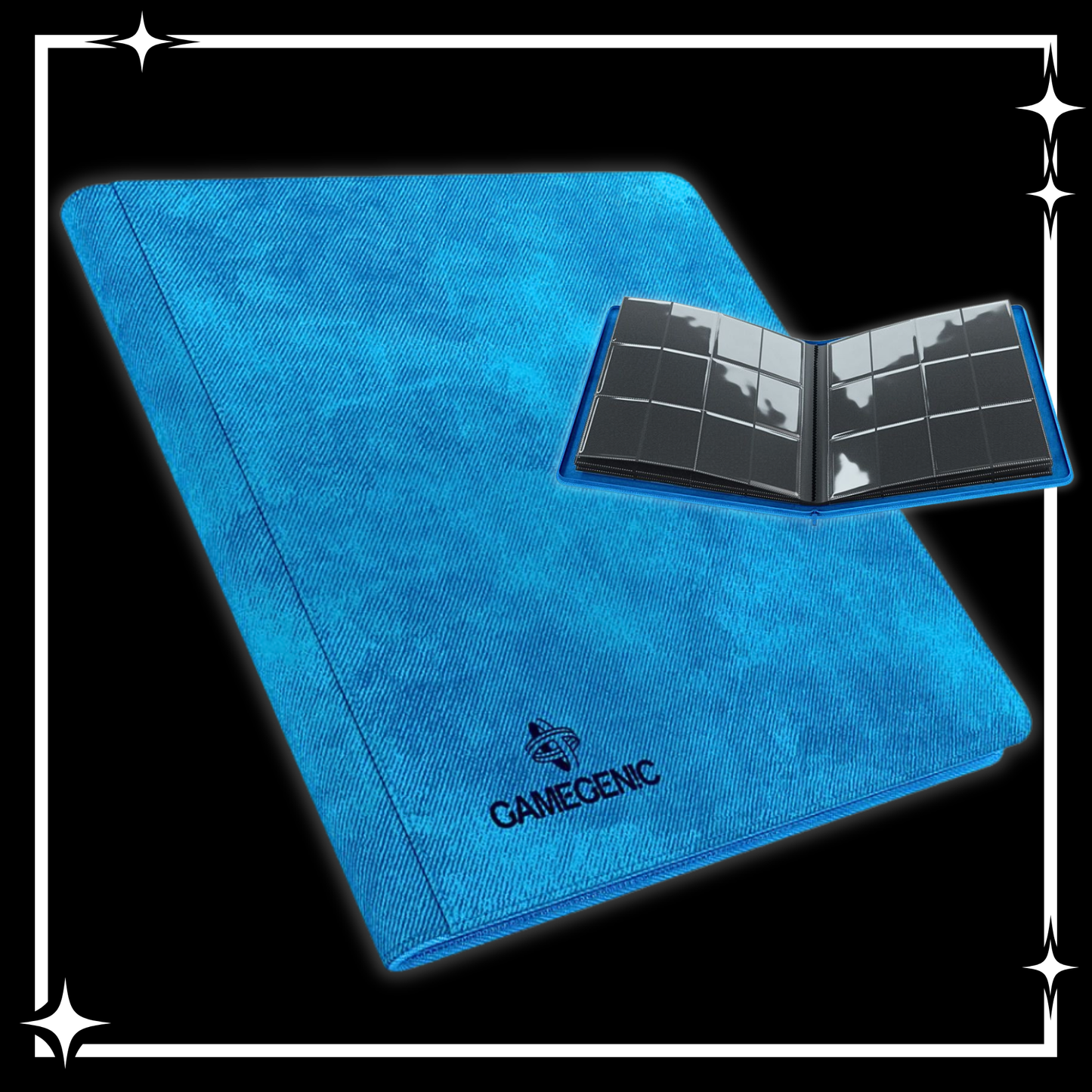 Binder: 24-Pocket: Zip-Up Album: Blue