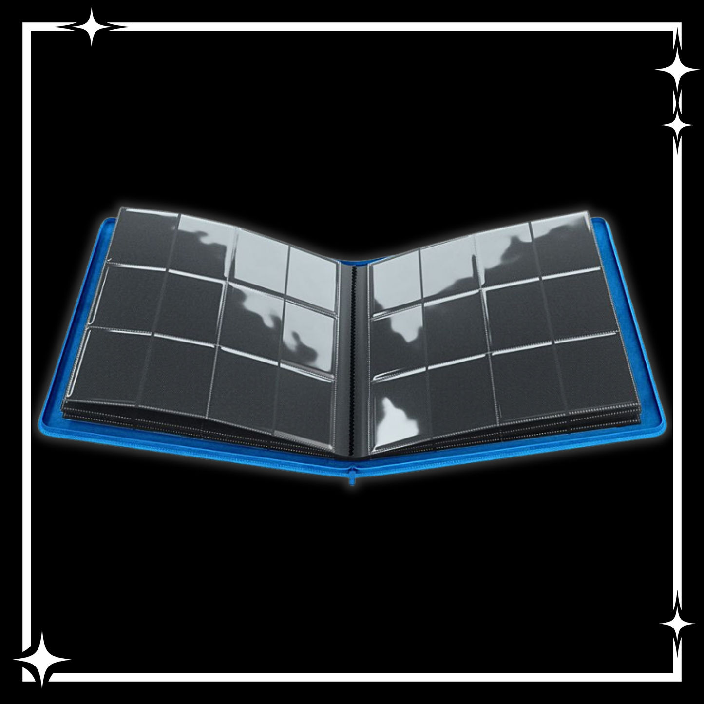 Binder: 24-Pocket: Zip-Up Album: Blue