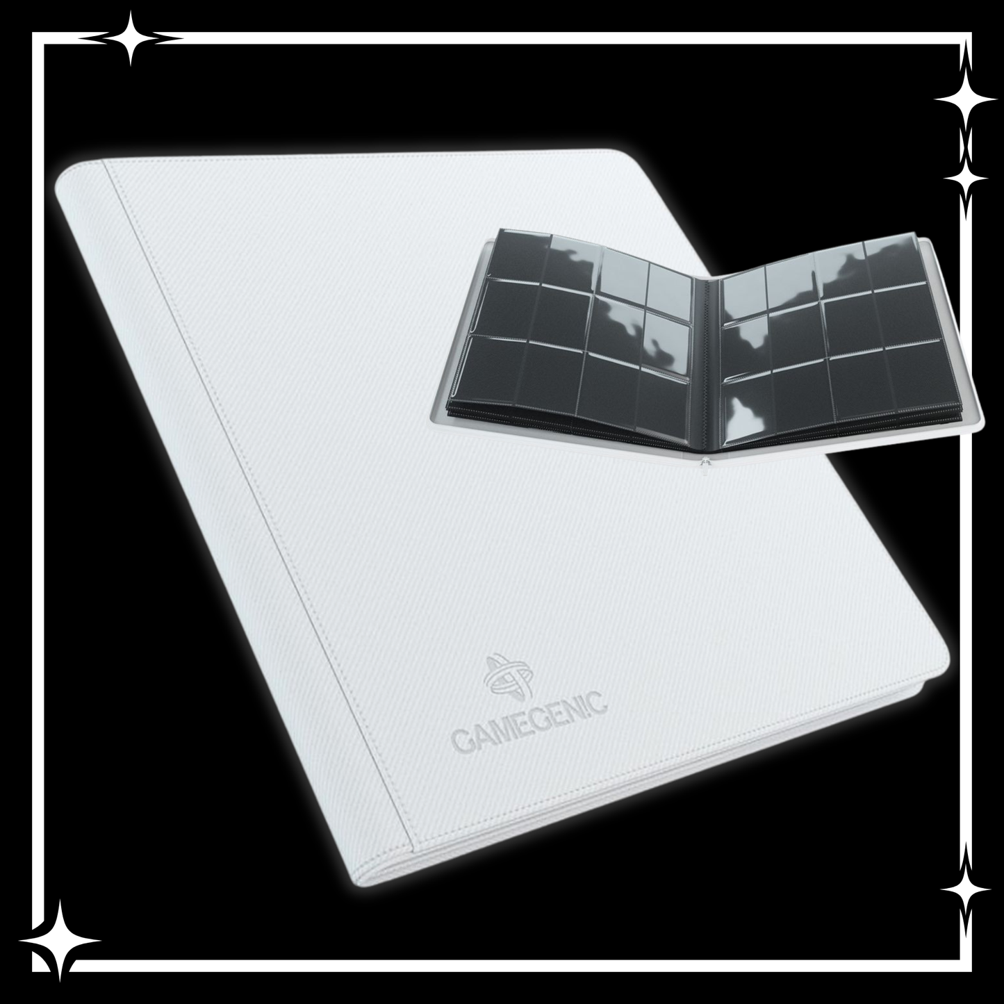 Binder: 24-Pocket: Zip-Up Album: White