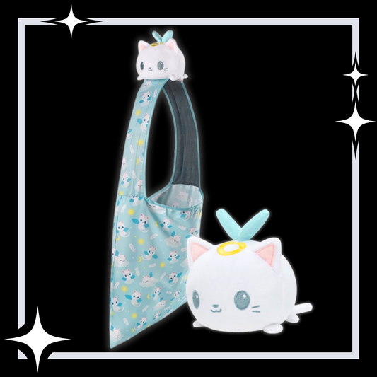 Plushie Tote Bag: White Angel Cat