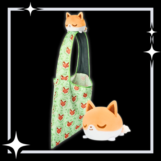 Plushie Tote Bag: Orange & White Fox
