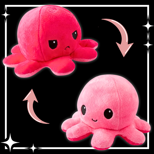 Reversible Octopus Plush: Double Pink